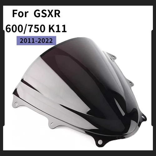 Imagen 1 del producto Parabrisas de doble burbuja para Suzuki GSXR 600 750 GSXR600 GSXR750 2011 2012 2013 2014 2015 2016 2017 2018 K11 11-22