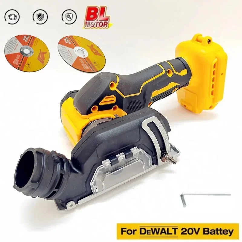 

Fit for DeWALT 20V Battery Cordless Angle Grinder 3 Inch Handle CUT OFF Electirc Cutting Mini Circular Saw Machine Power Tools