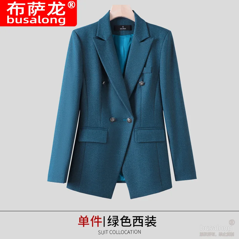 Autumn Winter Long Sleeve Professional Suit Set Elegant Fashion Formal Blazer Business Manager Workwear for Women