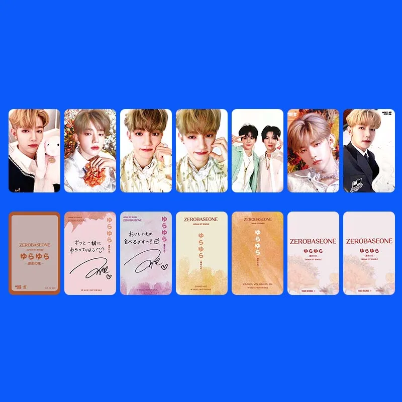 ZB1 JAPAN 1ST SINGLEAlbum Selfie Card ZhangHao HanBin JiWoong Random Card KPOP GunWook GyuVin Ricky Matthew YuJin Fans Gifts