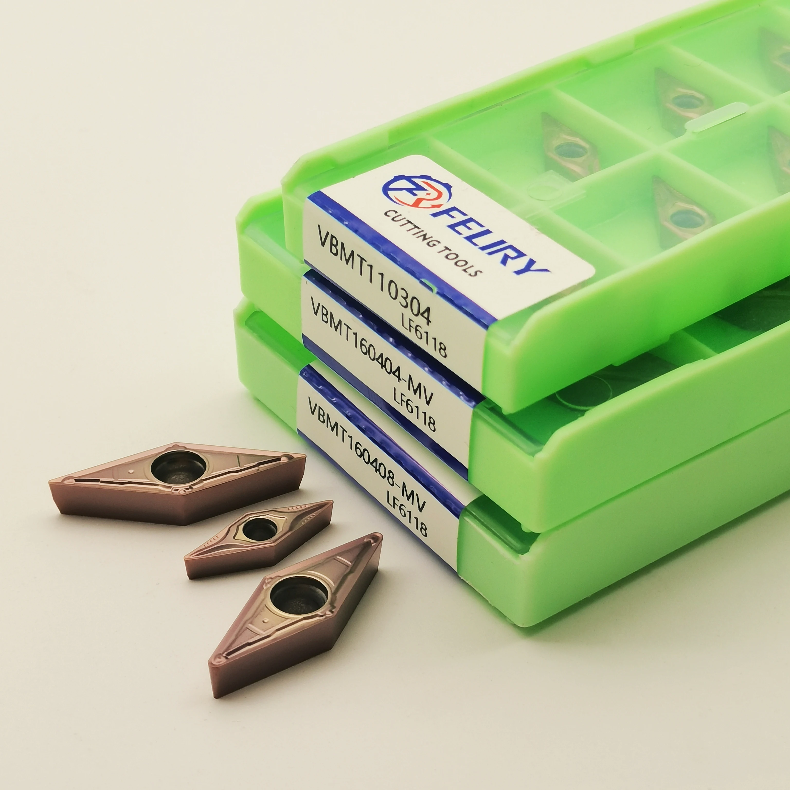 10 قطعة VBMT110304 VBMT160404 VBMT160408 LF6118 6018 أدوات كربيد عالية الجودة مناسبة لمعالجة الفولاذ المقاوم للصدأ VBMT