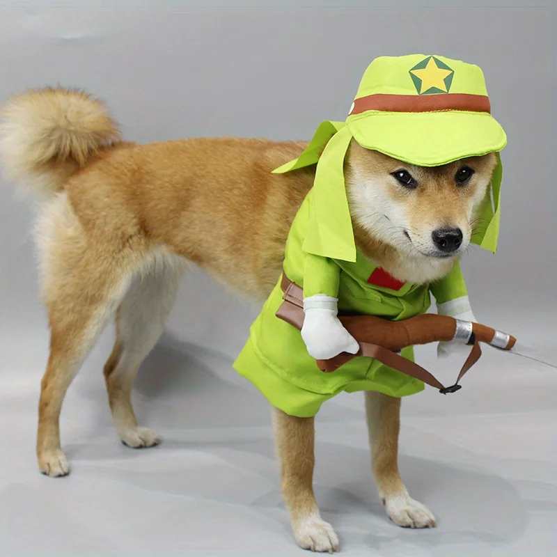 Unleash The Playful Side of Your Dog with Small Funny Shiba Inu Dog Costume Set for Halloween Parties