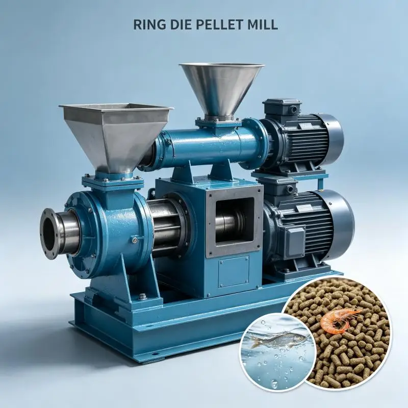 Heavy Duty Ring Die Pellet Machine Biomass Wood Pellet Mill High Output Sawdust Straw Feed Manufacturing