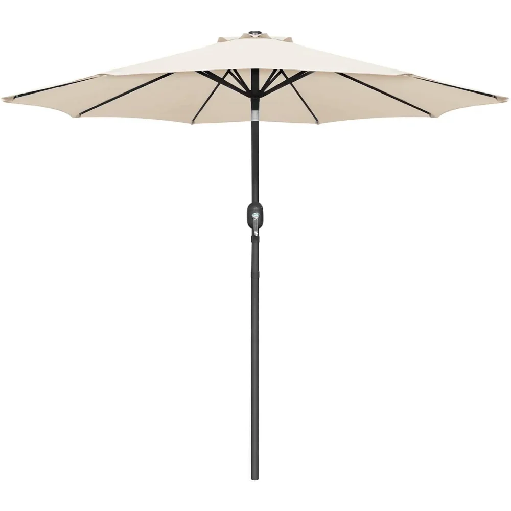 New   Market Patio Umbrella Outdoor Straight Umbrella with Tilt Adjustable