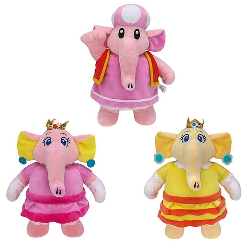 Elephant Mario Luigi Plush Toys Super Mario Bros Anime Figure Princess Peach Daisy Toadette Soft Stuffed Dolls Christmas Gifts