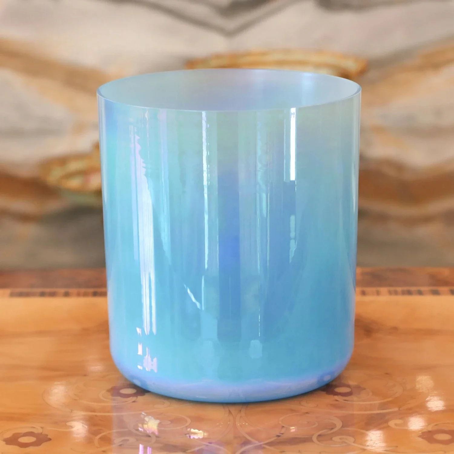 YUNQIQINGYIN CrystalSoul Heart of the Ocean Alchemy Clear Quartz Crystal Singing Bowl, 432Hz Perfect Pitch Sound Healing Bowl for Yoga Meditation Chakra Therapy view 6