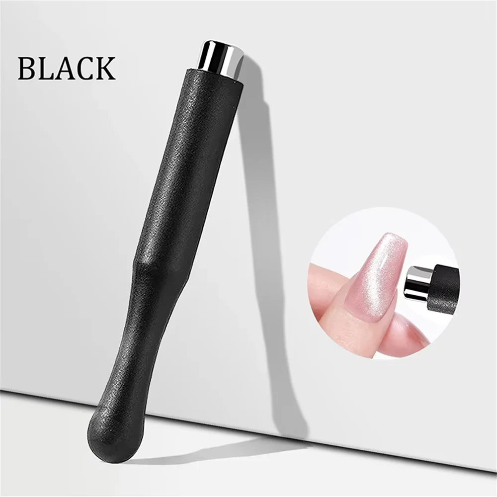 Nail Magnetic Stick Convenient Manicure Tools Nail Art Cylinder Magnet UV/LED Gel Special Designed Silicone Case Strong CX001