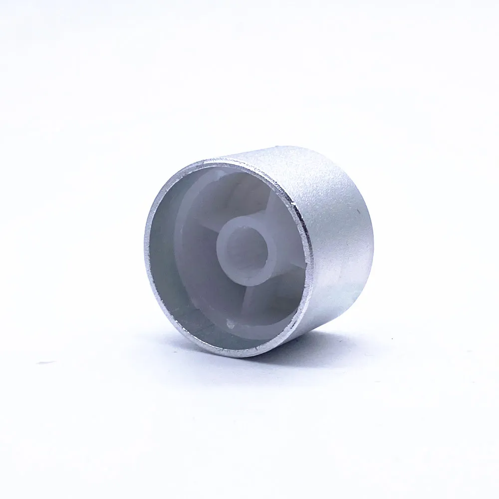 1 stücke Aluminium Legierung Potentiometer Knopf Kappe Encoder Volumen Control Audio Knob für 6mm Gerändelt Welle Knopf