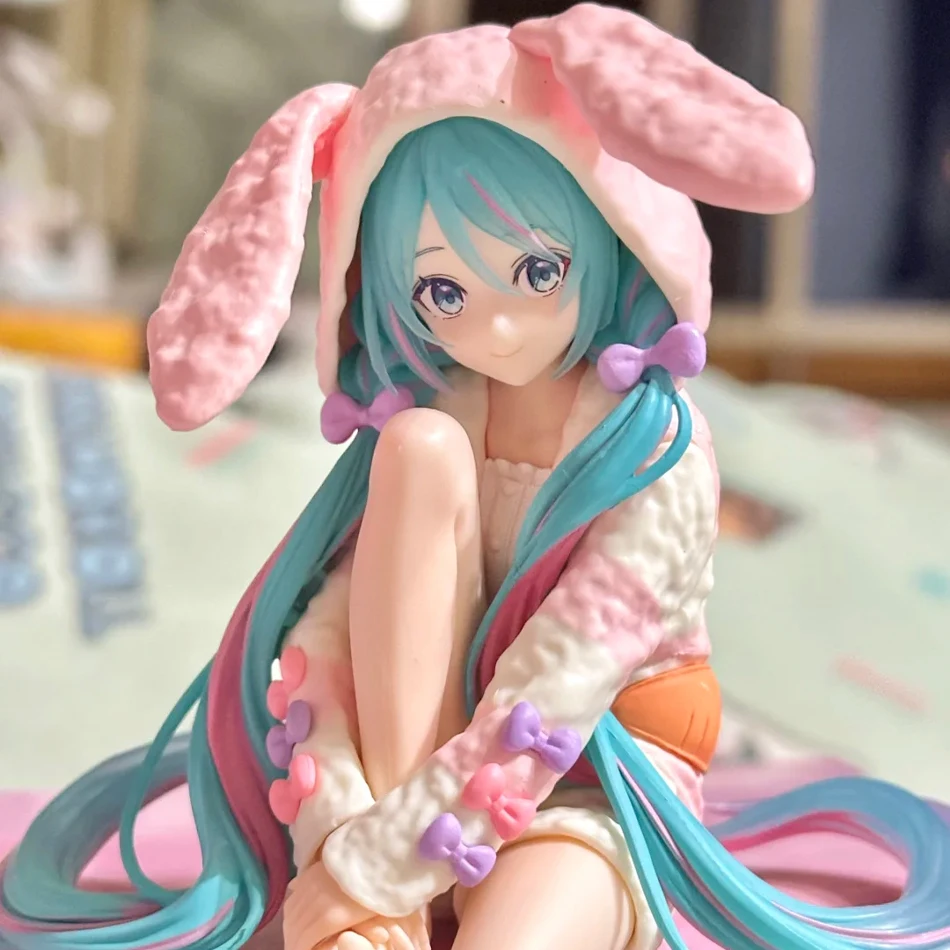 15 سنتيمتر أنيمي HATSUNE MIKU الشكل المعكرونة سدادة الشكل أرنب الأذن منامة لعبة مجسمة دمية عمل الشكل جمع الهدايا البلاستيكية #3
