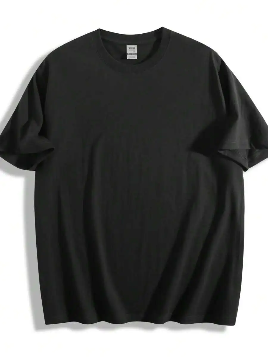 Plus-Size Men's Cotton Tee With Striking Lion Print. 100% Breathable Cotton, Loose Oversized Fit, Comfy Short Sleeve Graphic Shi