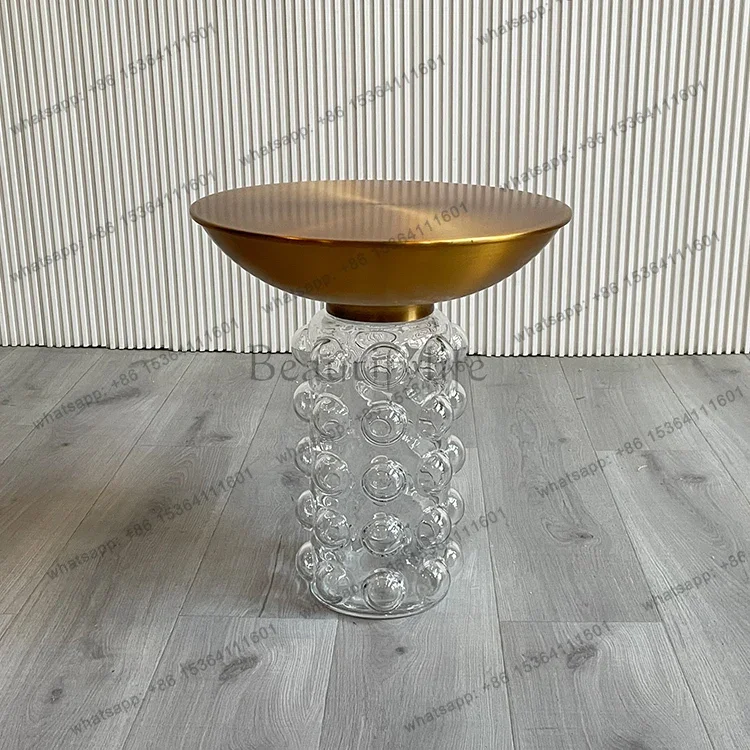yj9 Modern Modern Fashion Designer Living Room Bedroom Hotel Bubble Glass Coffee Table