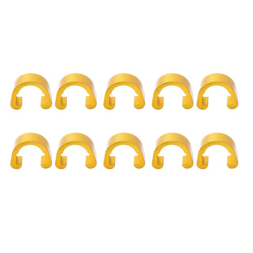 

MTB Bike For Shifter Cable For Brake Cable Aluminum Alloy C Shape Buckle Fixed Clamp Clips Bicycle C Clips Fixed Tubing Clips