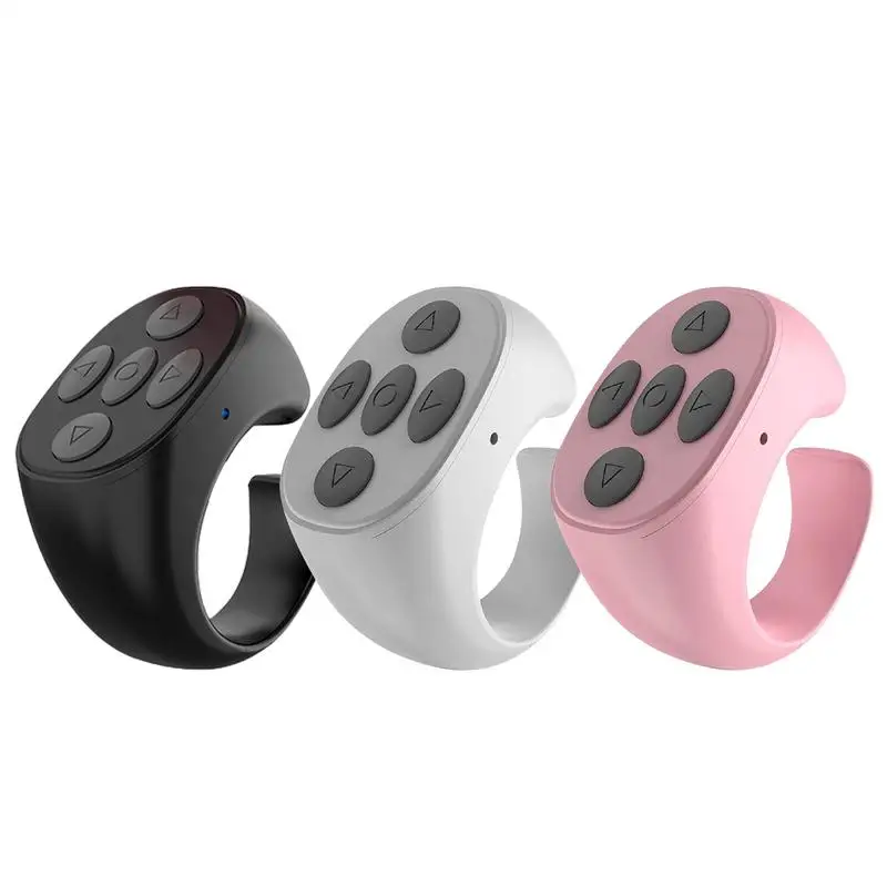 ForTikTok Flipping Selfie Video Blue tooth Remote Control Fingertip Ring Gadget Page Turner Browsing Controller for smartphones