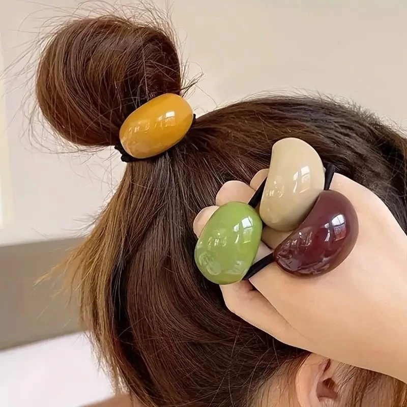 Summer New High Elastic Hair Rings Firm Ponytail Hold Durable Rubber Hair Bands Stylish Premium Hair Accessories For Girls Daily
