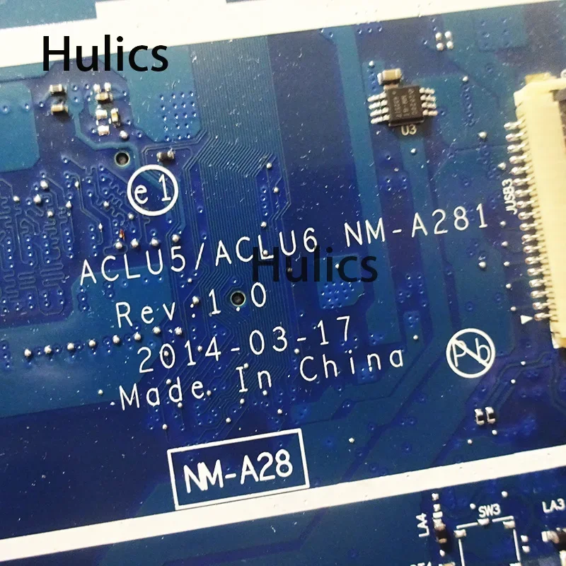 Hulics Used For Lenovo G50-45 Laptop Motherboard ACLU5/ACLU6 NM-A281 Mainboard With A8-6410 CPU Main Board