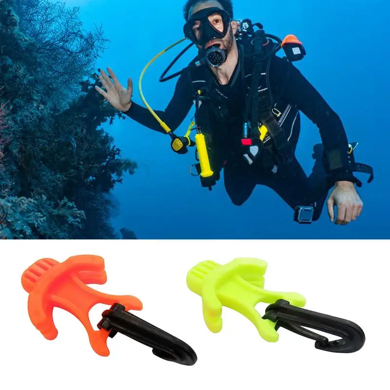 2 Kleuren Scuba Dive Mondstukhouder Voor 2e Trap Regulator Octopus Retainer Clip Scuba Dive Mondstukhouder