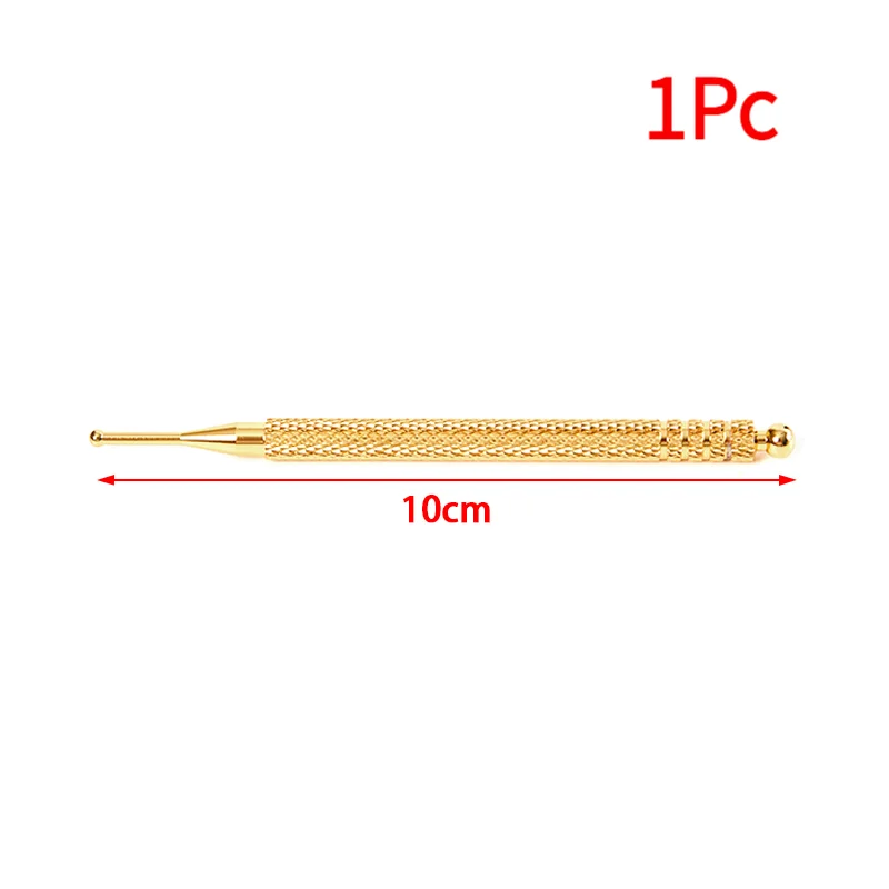 1Pc Copper Ear Acupuncture Point Probe Massage Tool Painless Lightweight Portable Acupoint Detecting Pen Facial Reflexology Tool