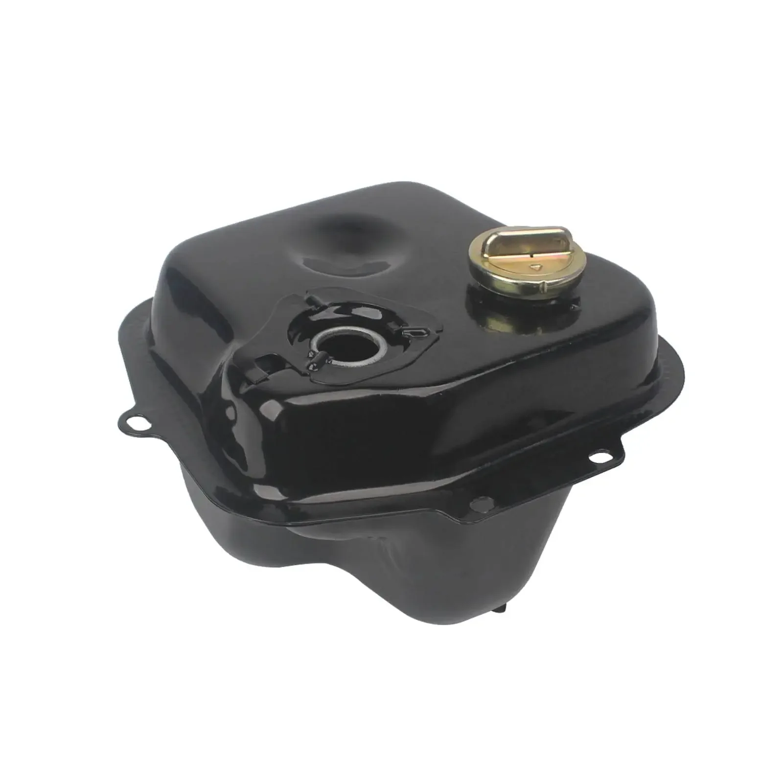 Motorcycle Scooter Gas Fuel Tank in Iron Material Compatible with Chinese GY6 Scooter Mopeds Roketa Tank 50CC,Black Color