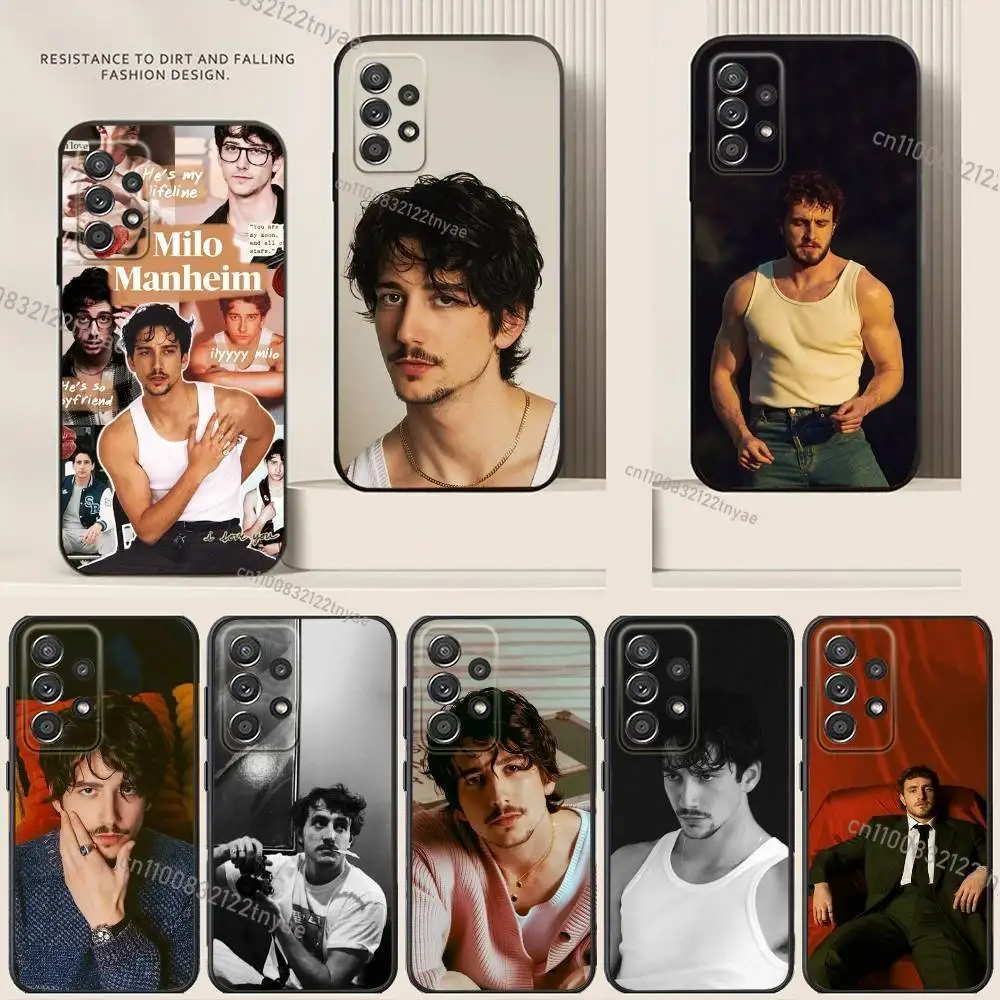 

P-paul M-mescal Phone Case For Samsung S24,21,22,23,30,Ultra,20,Plus,Note,10,9,Black soft silicone case TPU