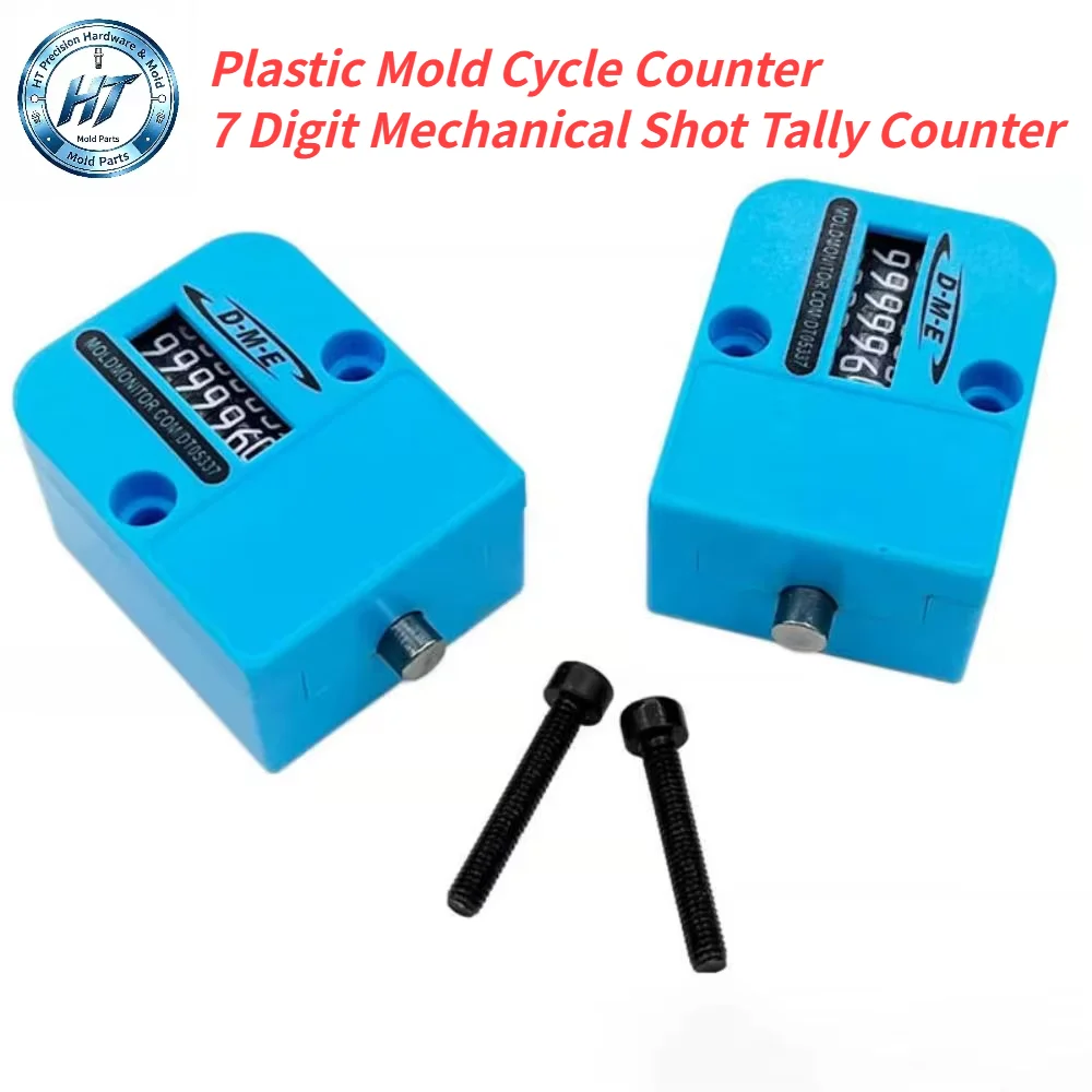 Plastic Mold Cycle Counter 7 Digit Mechanical Shot Tally Counter for Injection Molding Machine Accessories
