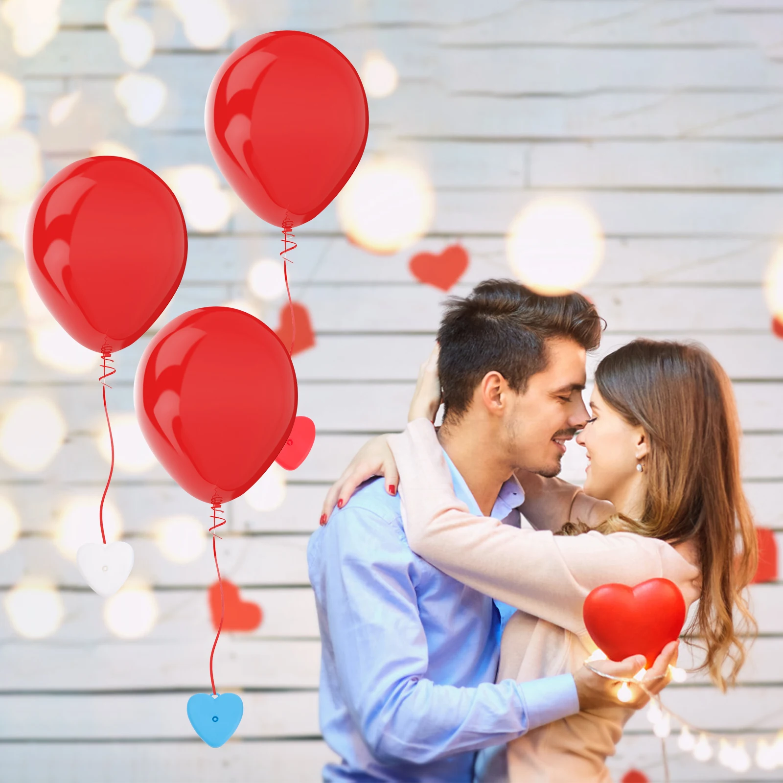 

25 Pcs Pendant Balloon Arrangement Props Decorations Hearts Plastic Shape Arch