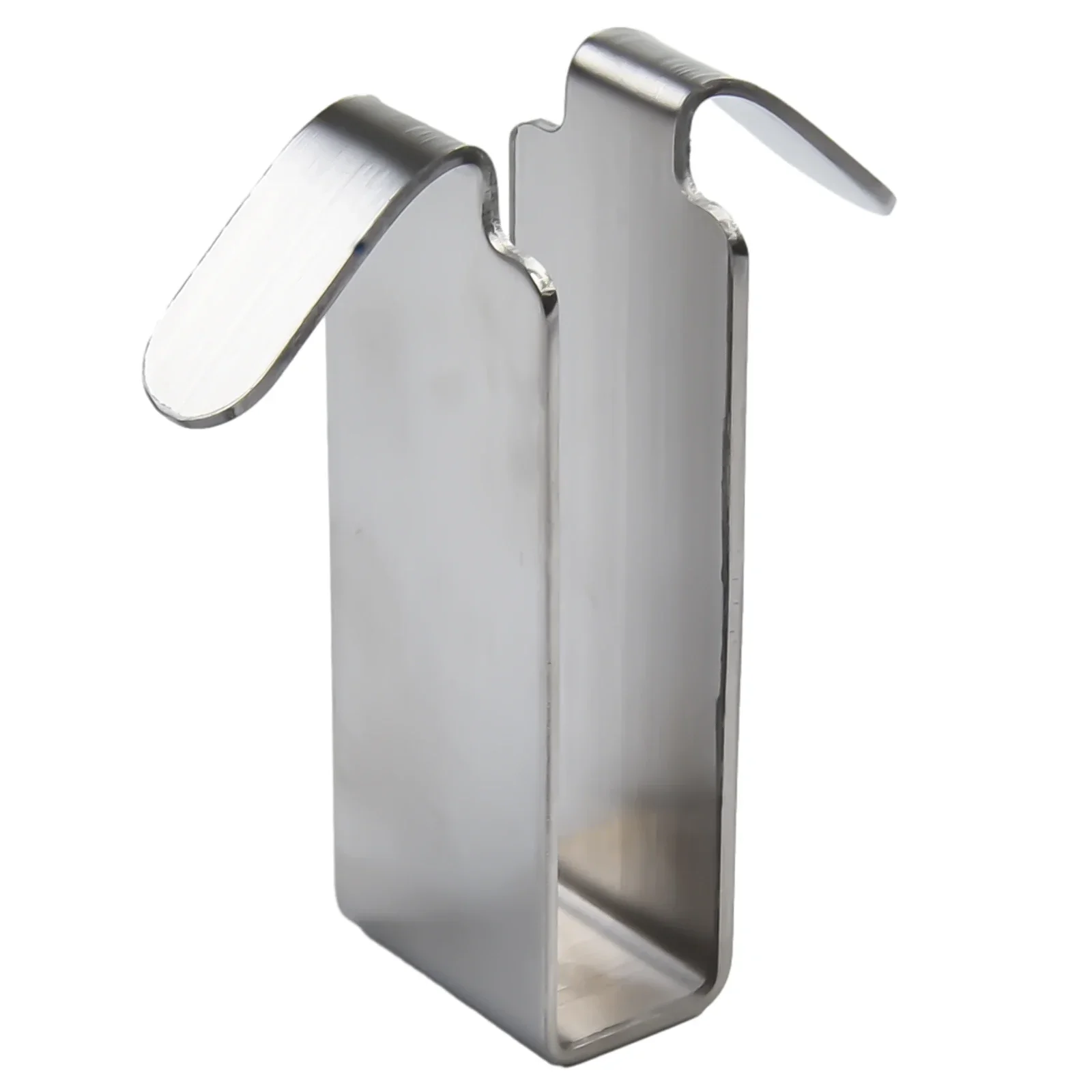 1pc Bathroom Shower Door Hook Stainless Steel Over Glass Door Shower Towel Rack Double Sided Frameless Bathroom Hanger Punch