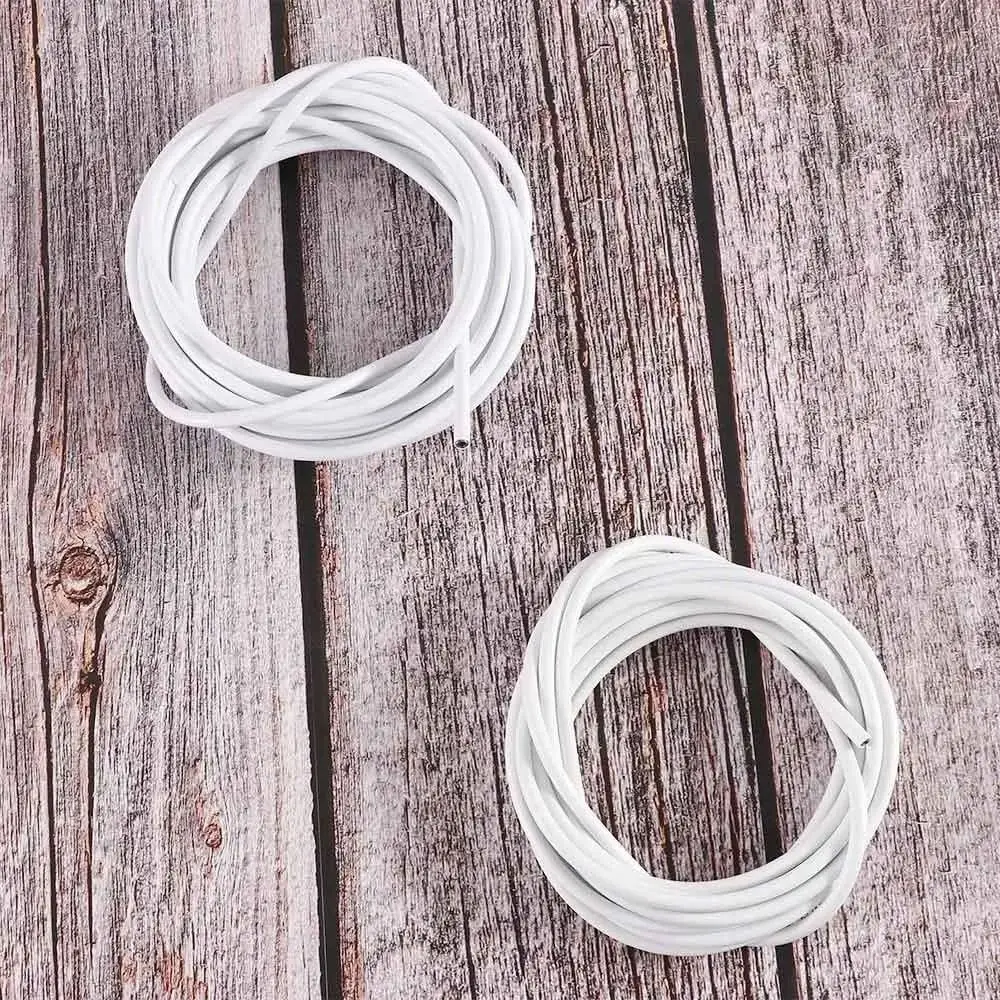1Set Durable 2/3/4/5 Meters Curtain Spring Rope PVC Steel with HOOKS EYES Window Cord Cable Net White Curtain Track Wire