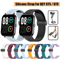 Silicone Strap For QCY GTS Smart Watch Band Replacement Bracelet For For QCY GTC Wristband Correa Belt Accessories 스마트워치