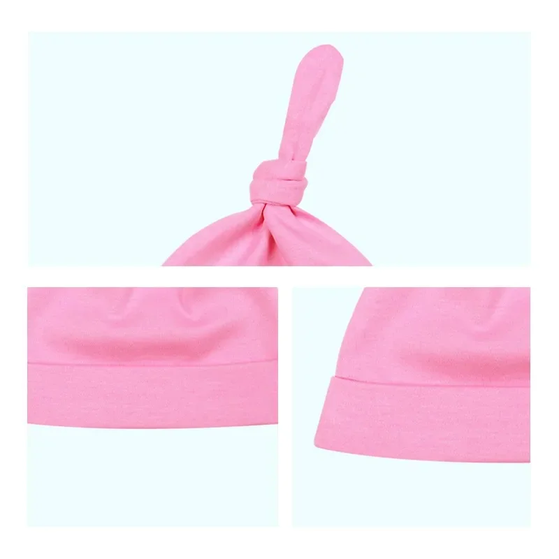

Unisex Knotted Baby Caps - Cute Sleeping Caps for Boys & Girls