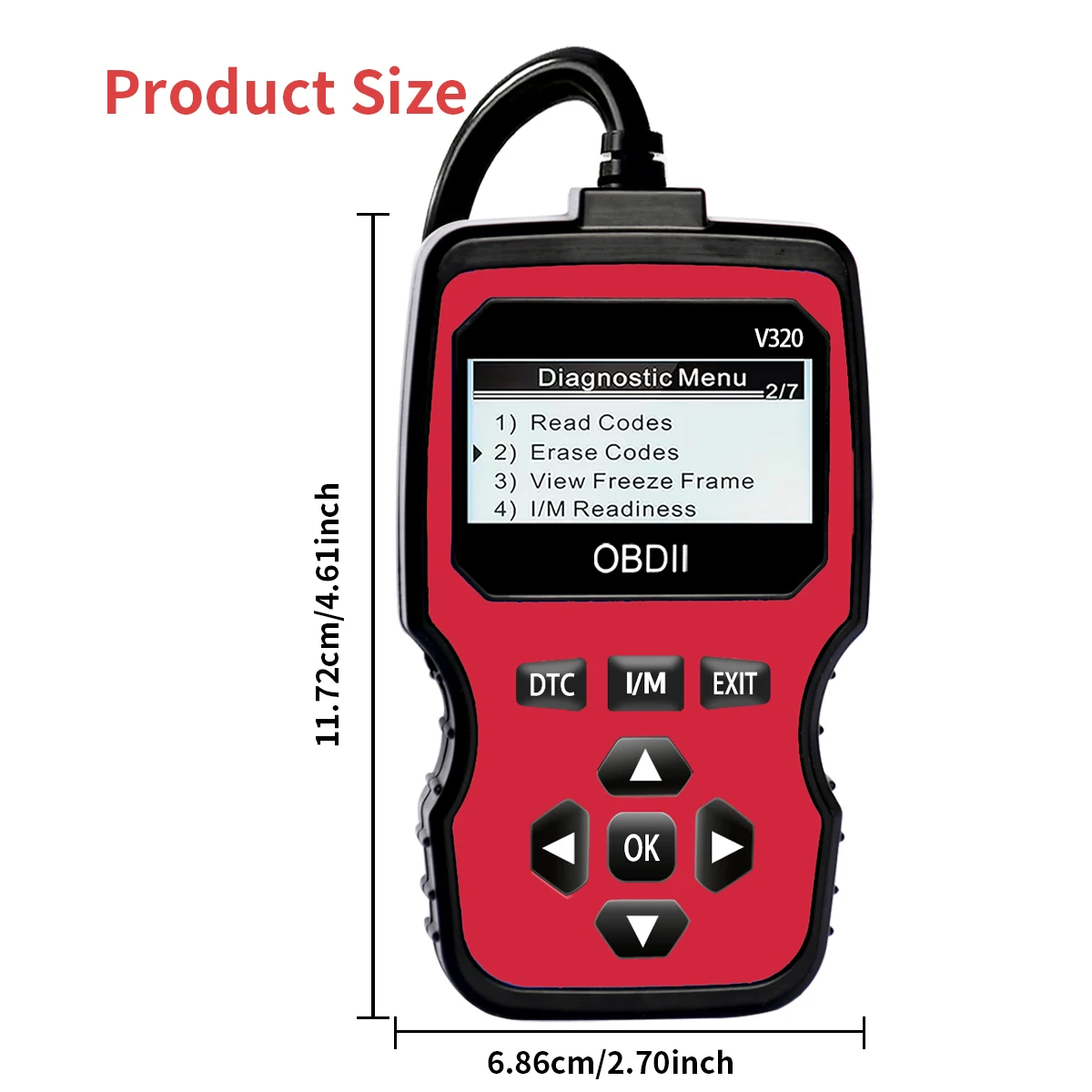 Advanced Car Diagnostic Scanner 2025 Model - Fast Obd2 Fault Code Reader, Professional Obdii Tool for All Vehicles, Ergonomic Design, High-Quality Connectivity, Reliable Diagnosis, Compact Size, Suitable for Automotive Repair Technicians