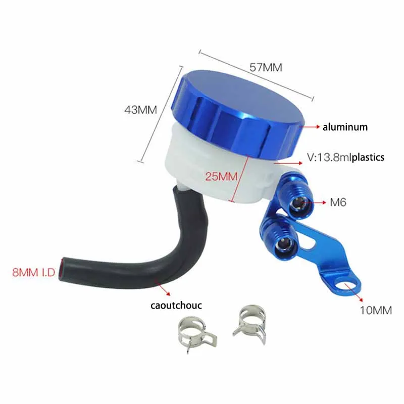 Motorcycle Brake Fluid Bottle Brake Fluid Cup CNC Aluminum Alloy Universal Oil Bottle Brake Fluid Reservoir Clutch Fluid Tank