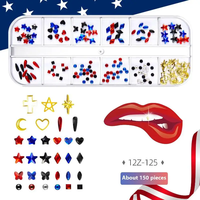 1 Set Kit di gemme per denti Kit di gioielli con cristalli di Natale Decorazione dentale temporanea Kit di gemme per denti per principianti di gioielli per denti