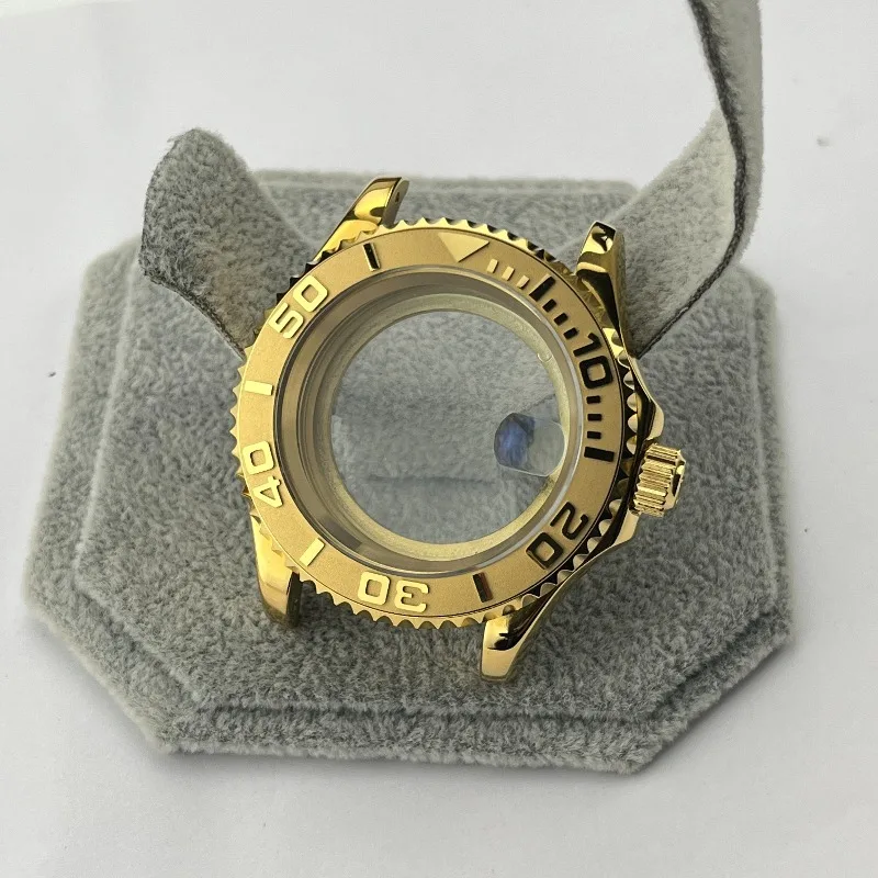 For case NH36 rose yacht mechanical diving watch accessories modified DIY use 40.5mm