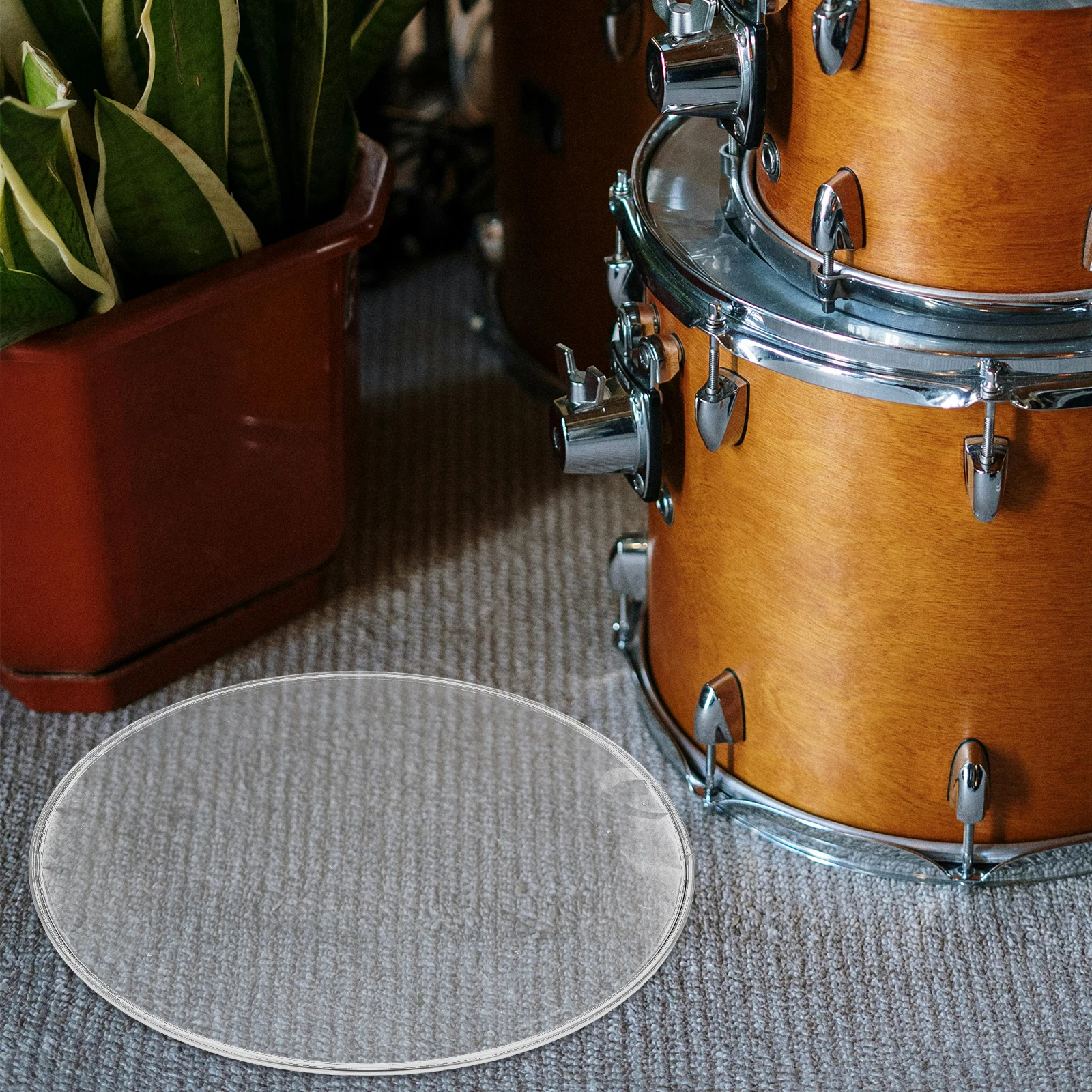

14 Inch Snare Drum Bottom Head Replacement Accessories Durable Transparent Polyester Practice Training Drum Set Parts