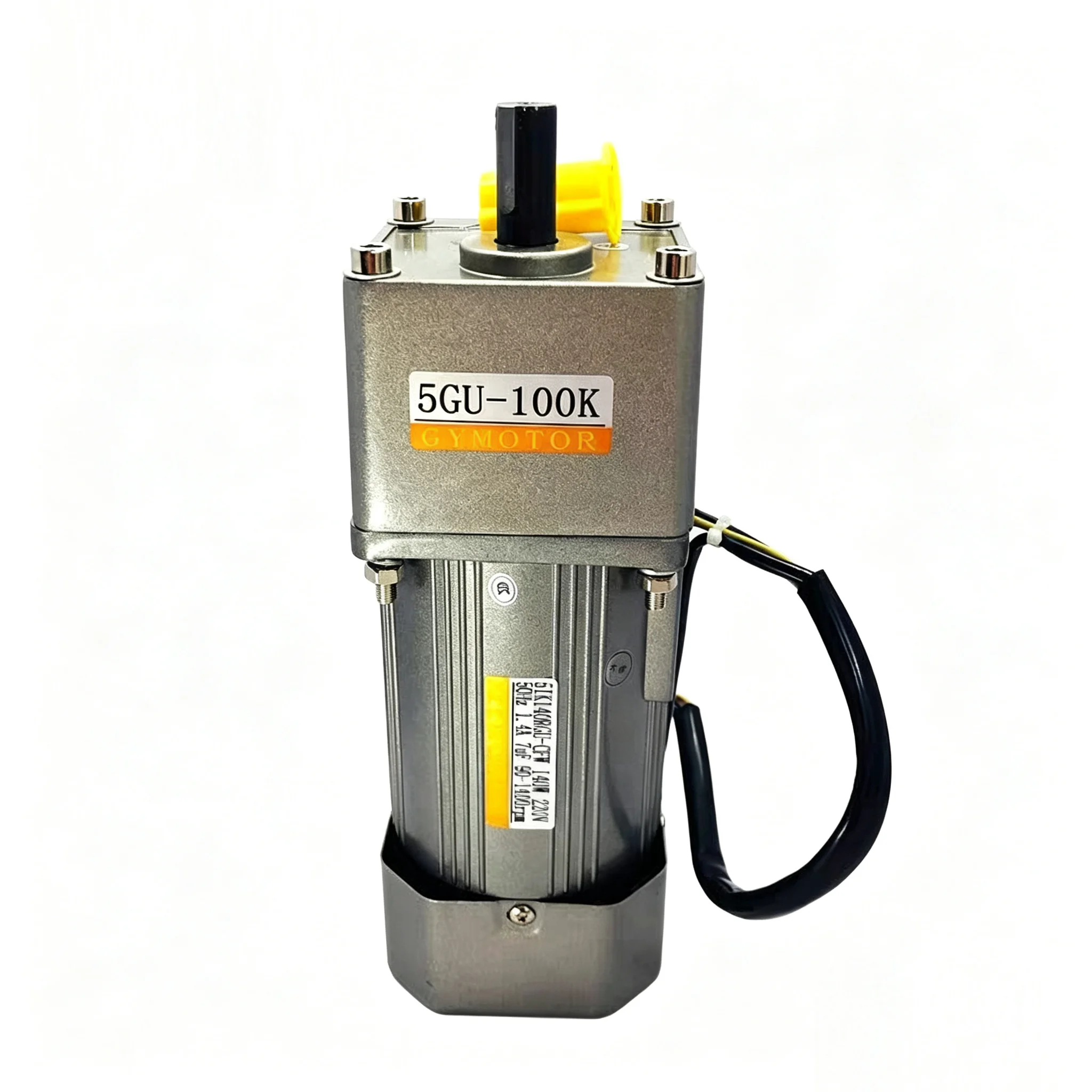 140W AC 220V Three-Phase Shaft Diameter 12mm/15mm 5GU Gearbox AC Gear Motor Standard Version / Flange‑mounted Version Available