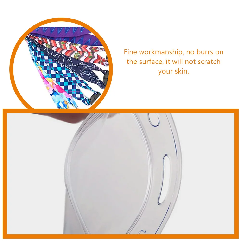 

5 Sets Id Card Sleeve with Lanyard Holder Sleeves Clear Cards Covers Protector Badge Holders Lanyards