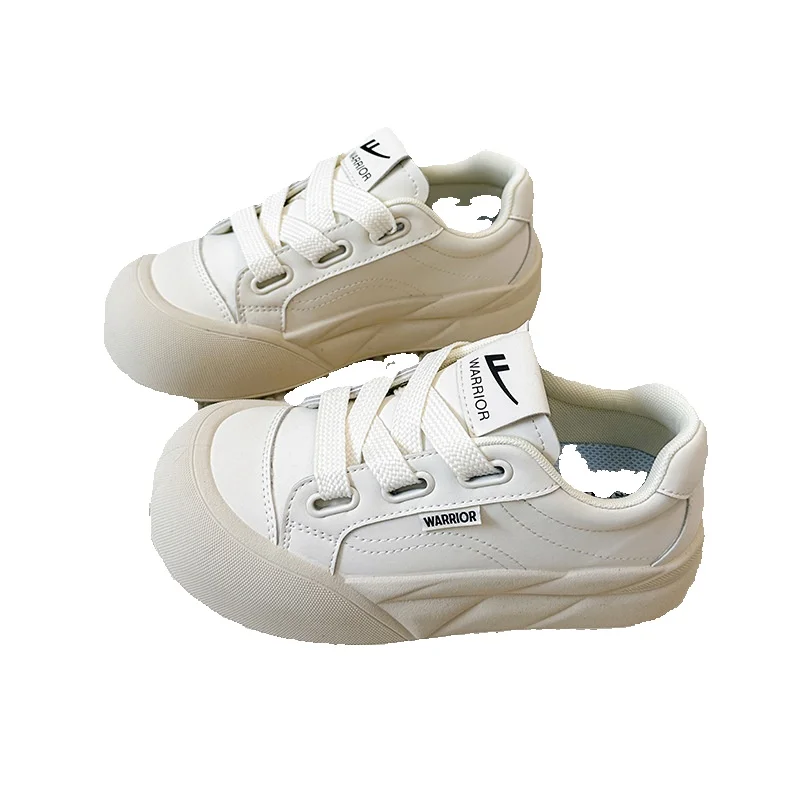 Witte dames skateschoenen met dikke zool casual sneakers mode_voghion.com