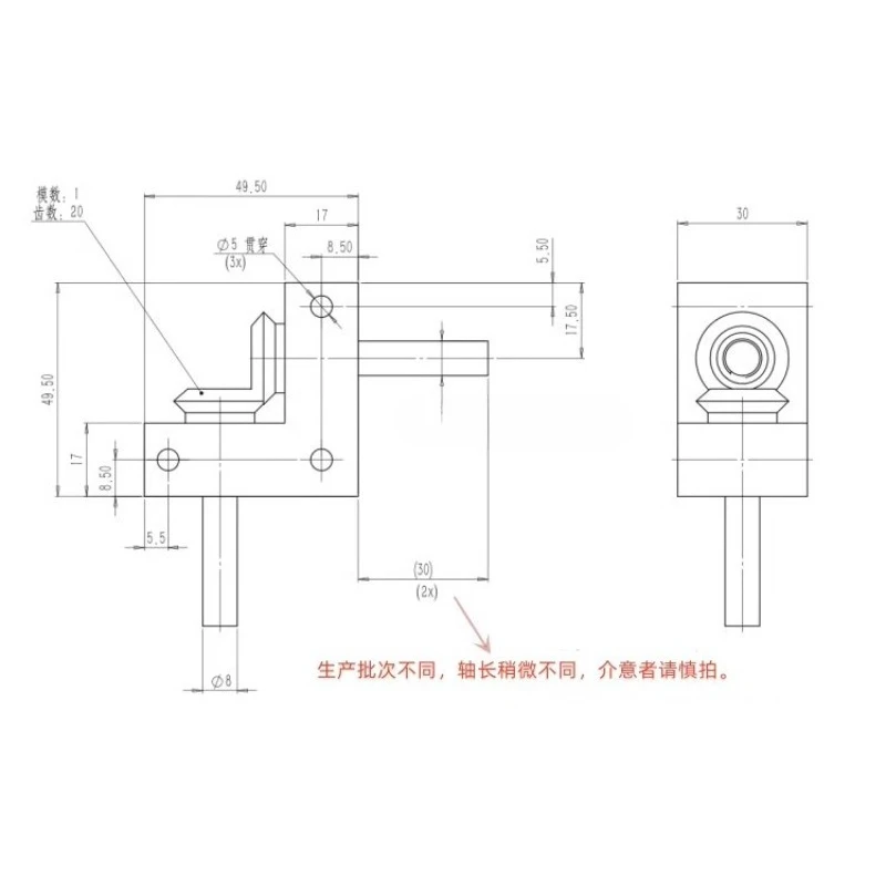90 degree converter, speed ratio 1:1 small spiral bevel gear box aluminum right angle commutator, output shaft 6/8/10