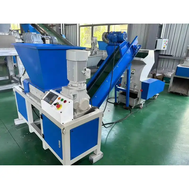 Automatic Recycling Waste Paper Shredder Industrial Plastic Spiral Crusher Machine