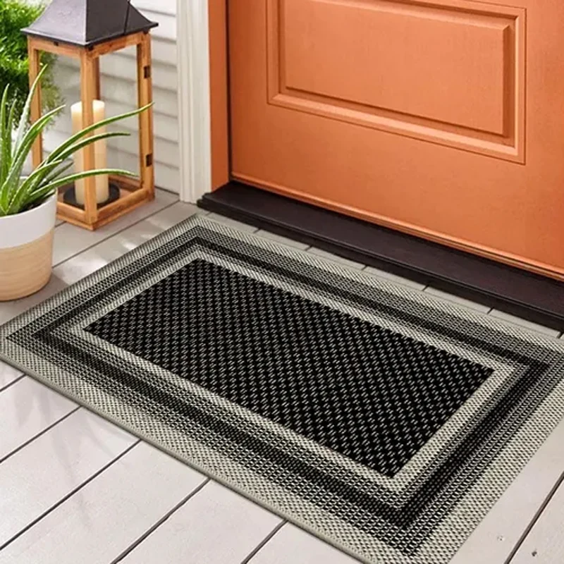 Bathroom Carpet Absorbent Floor Mat Diatom Mud Bath Shower Area Non-slip Foot Mats Black Home Decoration Rug for Toilet 욕실 매트