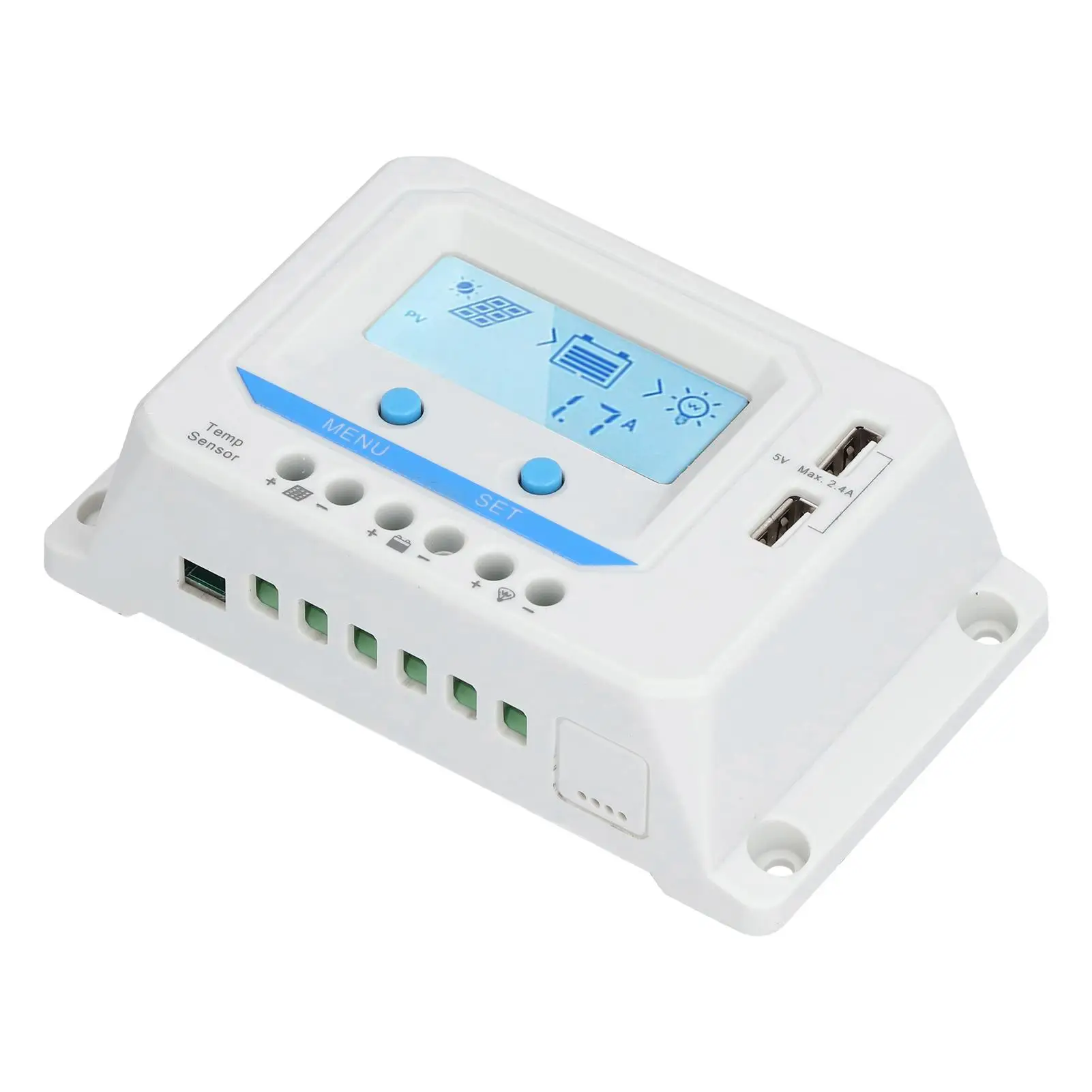 

12V/24V Solar Controller with LCD Display & 3-Level PWM Charging for traffic Lights