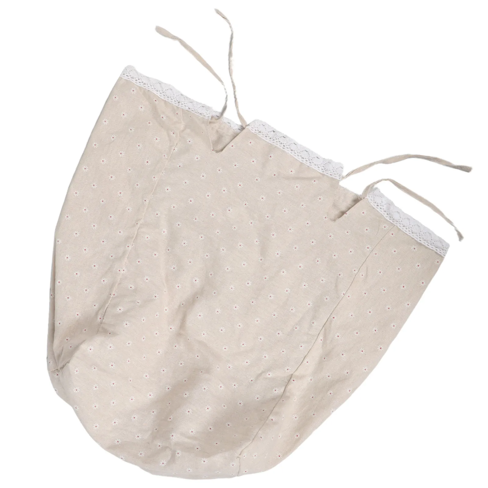 

Rustic Fabric Laundry Hamper Insert Liner for 70L Rattan Wicker Baskets 23.6x16.5x19 Inch Washable Removable Cloth Basket Liner