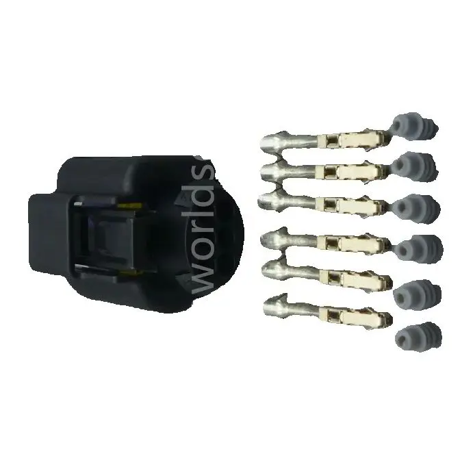 shhworldsea 6 Pin LSU 4.9 Wide Band Oxygen Sensor Connector 1928404669 Throttle Plug For VW for AUDI 4H0973713