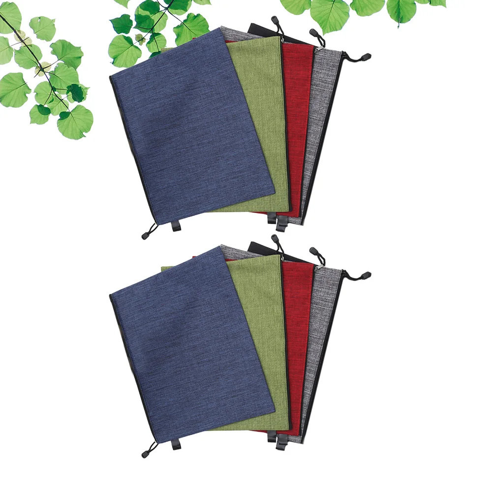 8 قطع من أكياس الملفات بسحاب مقاومة للماء من قماش أكسفورد منظم الملفات وحامل مستندات محمول لتخزين المكاتب المدرسية