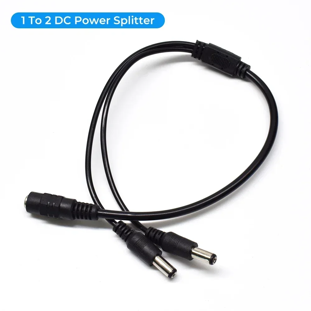 DC Power Splitter Cable for CCTV Security Adapter Connector Male DC Female To 2/3/4/5/8 Power Splitter Cable Adapter Connector