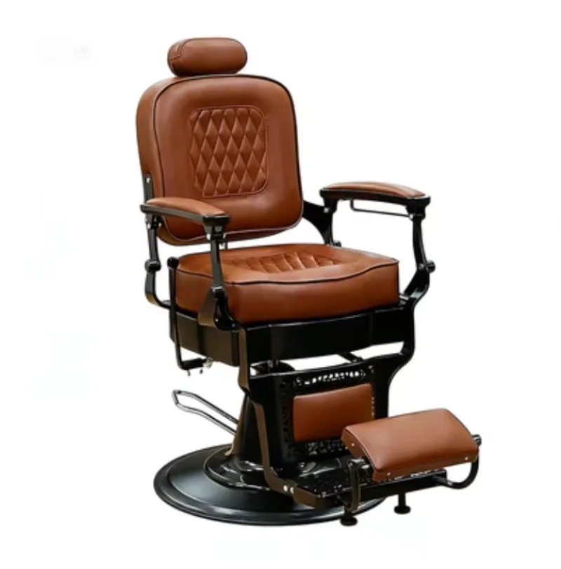

Wholesale Durable Vintage Leather Barber Salon Chair with 360 Degree Swivel Height Adjustable Features for School Outdoor Use