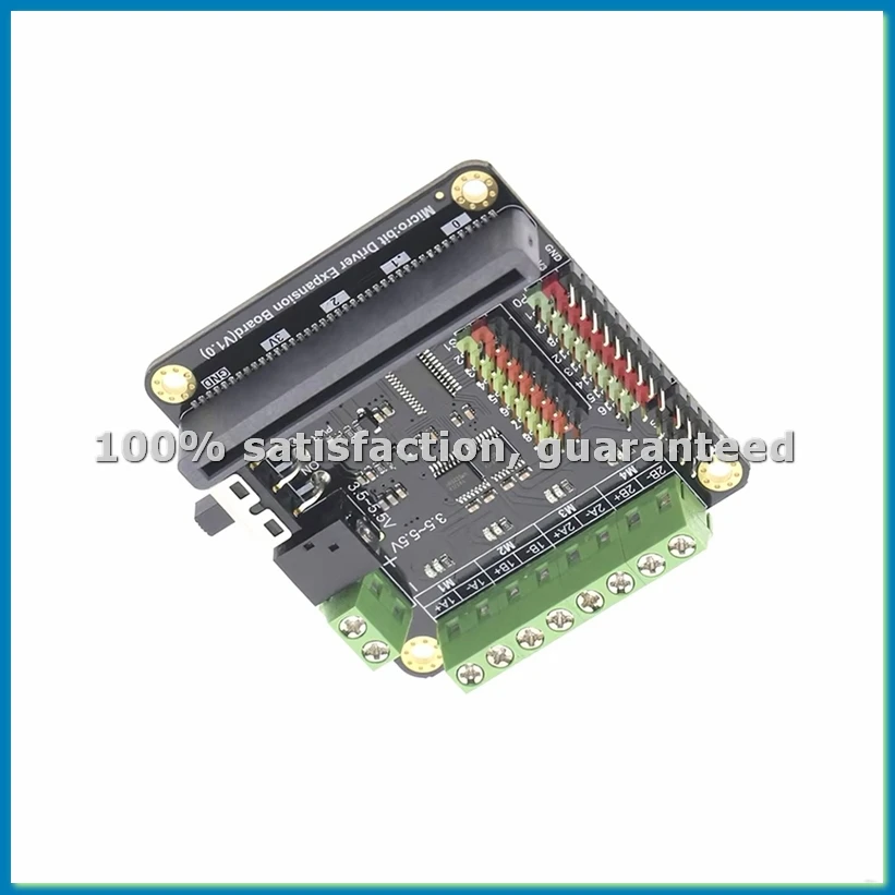 Micro-Driver Driver Expansion Board 4-Way Motor Drives 8-Way Servo Interfaces for Micro-Bit UNIHIKER M10 and K10-A69M