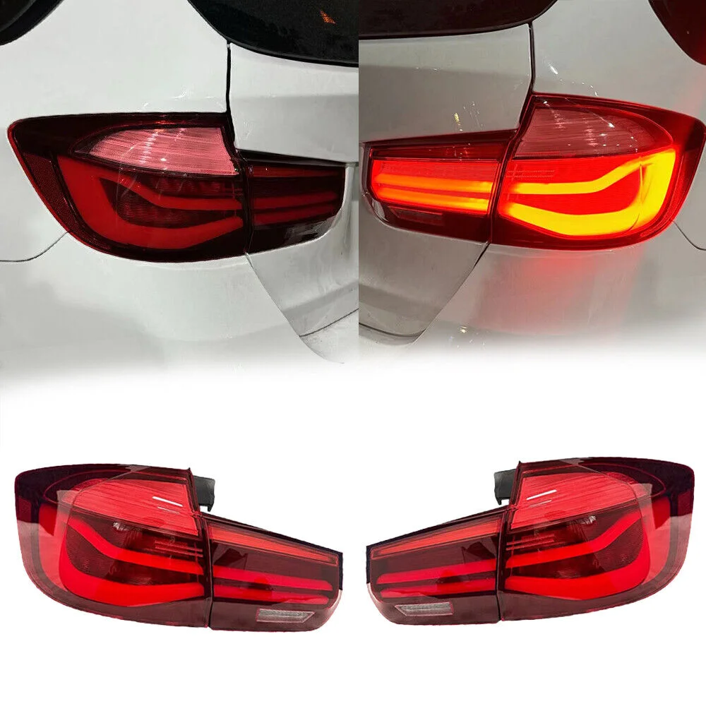 1 Pair Rear Red Tailinghts For BMW 3-series F31 Sedan 2012-2018 Smoked LED Tail Light Tail Light Lamp Assembly Set