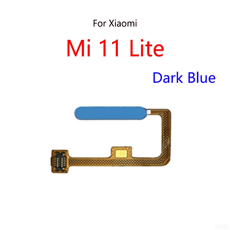 Copy Home Button Fingerprint Scanner Touch ID Menu Return Sensor Flex Cable For Xiaomi Mi 11 Lite