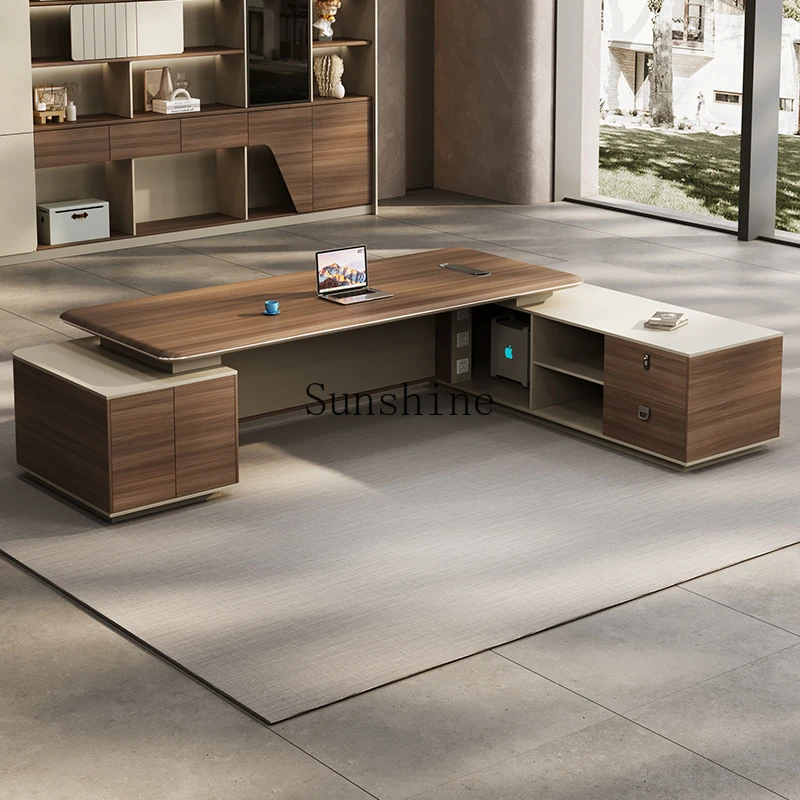 Modern minimalist atmosphere desk manager office desk chair office furniture
